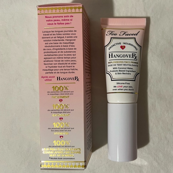 🌸NIB🌸 TOO FACED Hangover Nourishing Face Primer .68 fl oz Travel Size - Picture 4 of 12